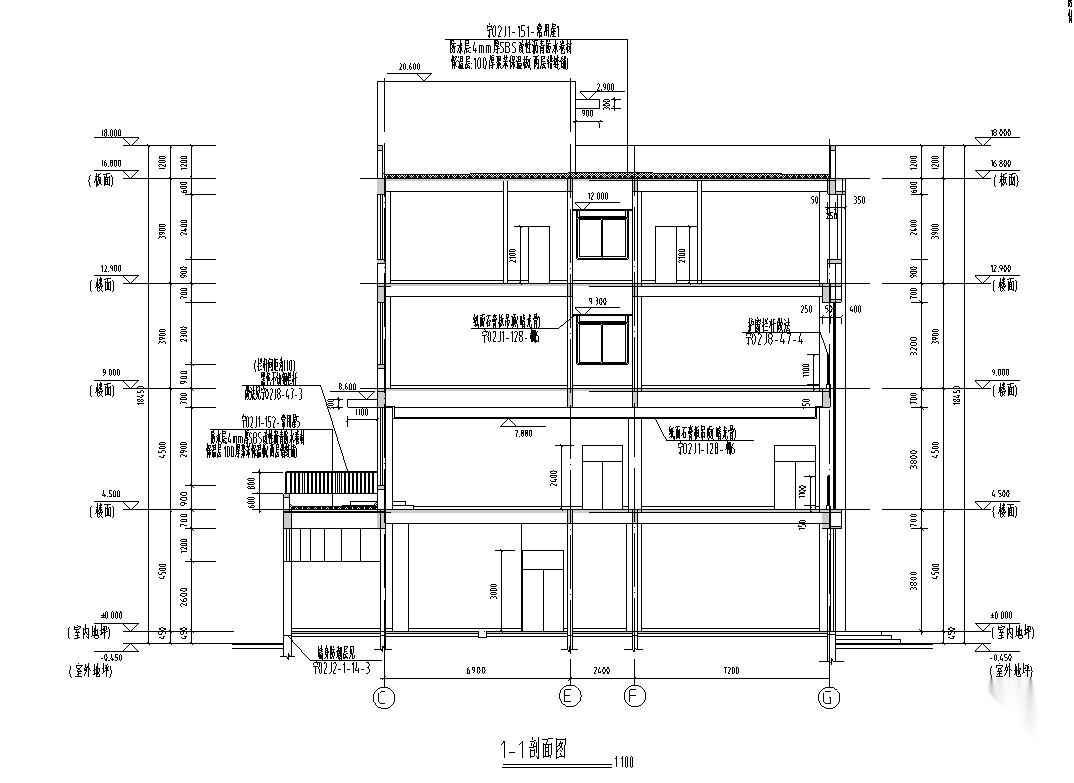 [河南]四层弧线造型健身中心综合楼建筑施工图施工图下载【ID:165615105】