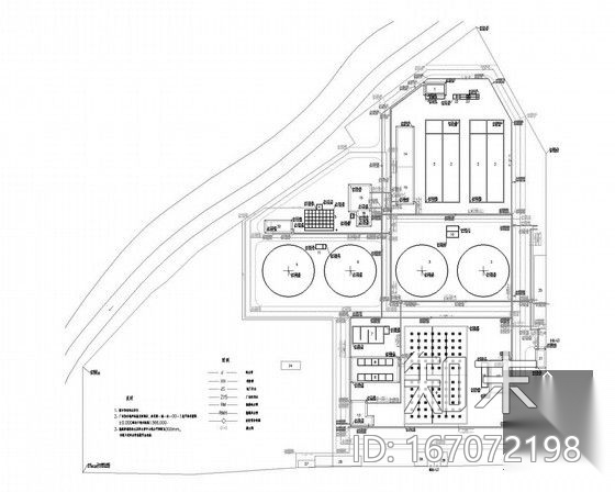 [内蒙古]某污水处理厂工艺施工设计图纸（生化污泥池、曝...cad施工图下载【ID:167072198】