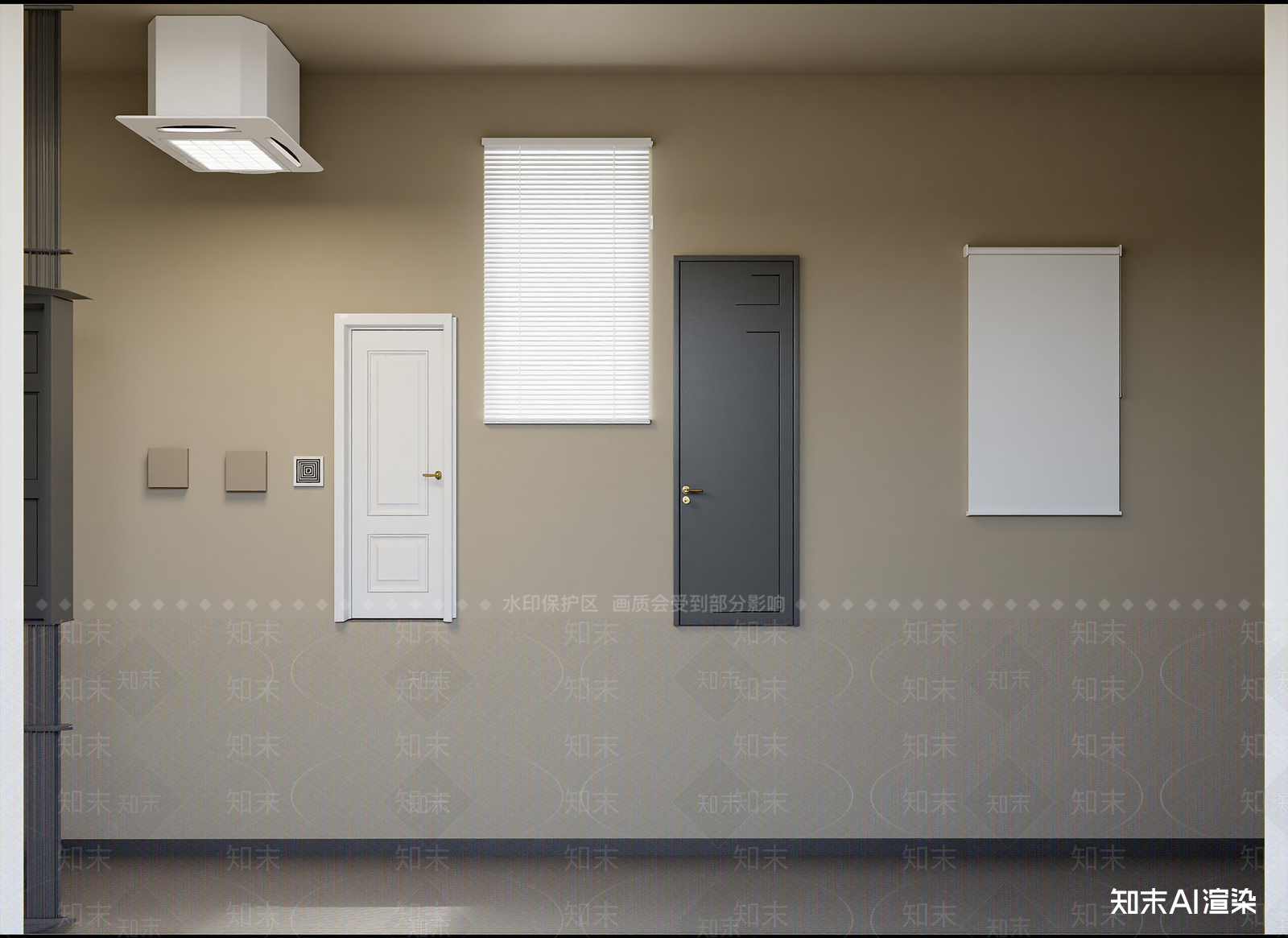 现代单开门3D模型下载【ID:1214795797】