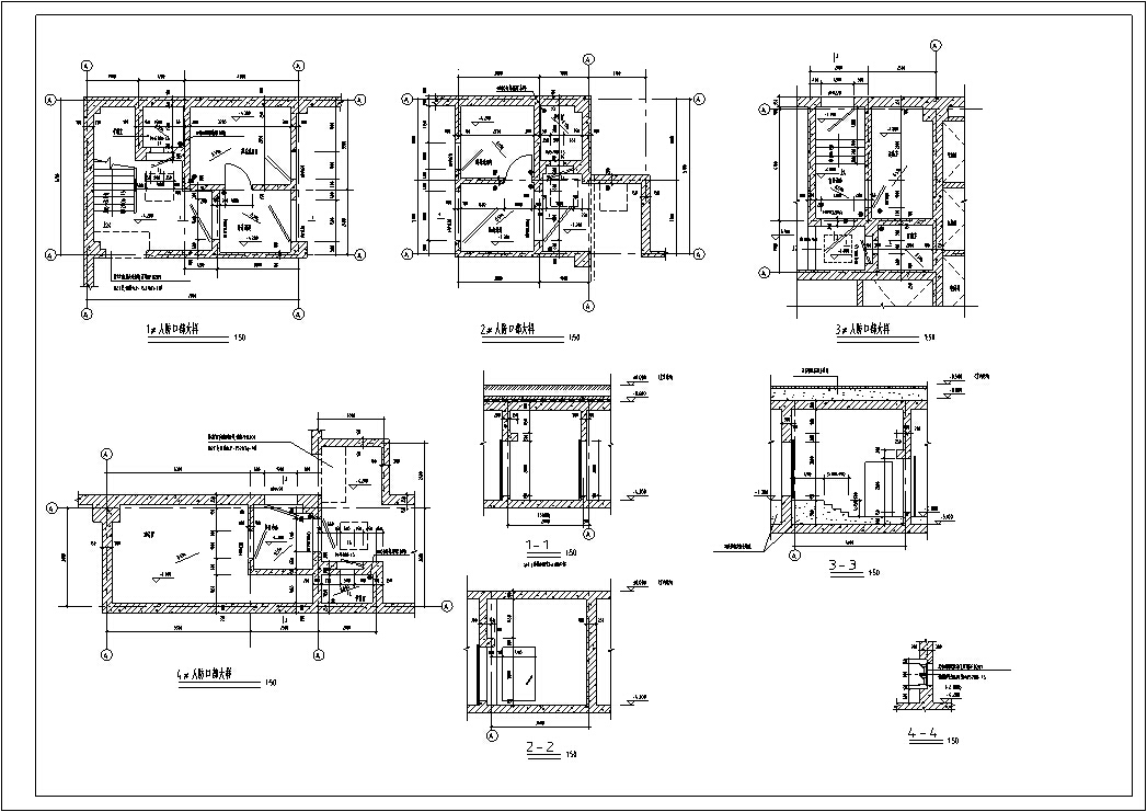 现代欧式高层塔楼式酒店建筑设计施工图CAD施工图下载【ID:165752105】