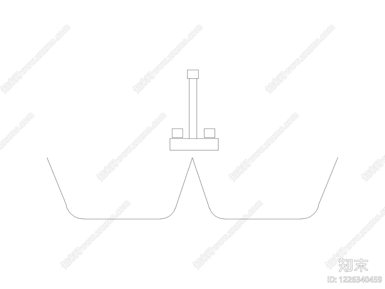 现代开关插座CAD图纸