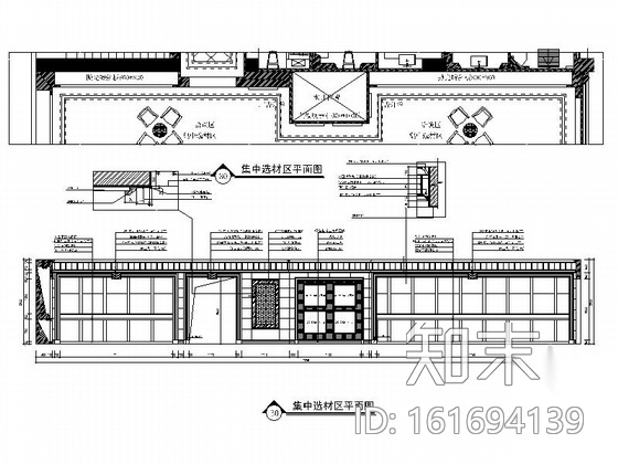 [山西]豪华欧式风格瓷砖展厅室内装修设计施工图cad施工图下载【ID:161694139】