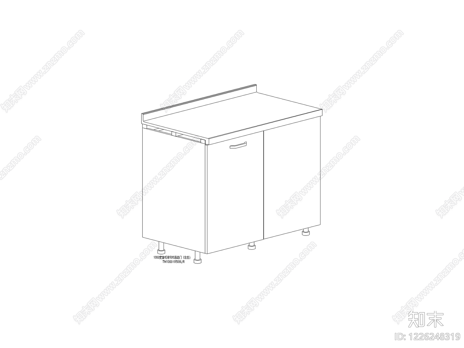 现代橱柜施工图cad施工图下载【ID:1226248319】