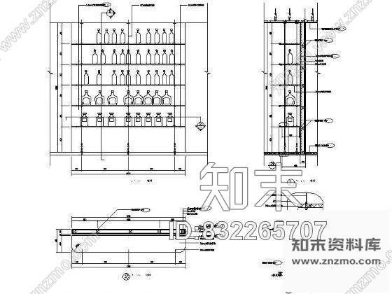 图块/节点玻璃酒架详图cad施工图下载【ID:832265707】