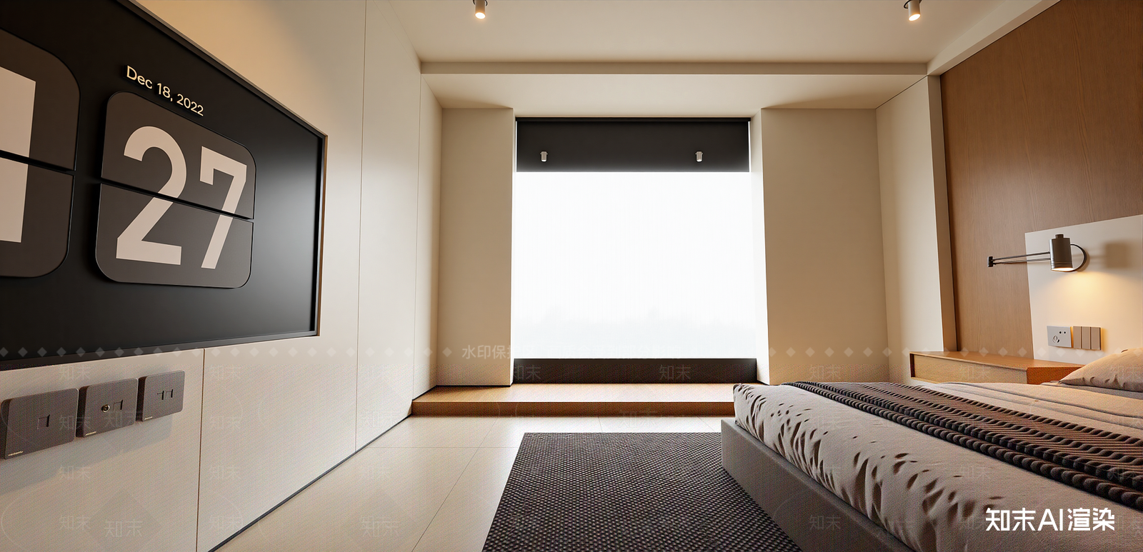 现代家居卧室SU模型下载【ID:1216005919】