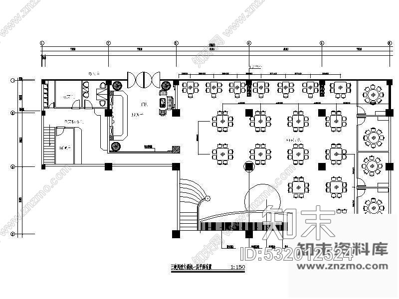 火锅店CAD图纸