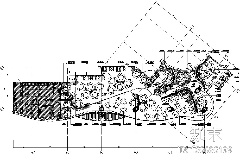 杭州外婆家万象城店效果图+施工图+实景cad施工图下载【ID:166686199】