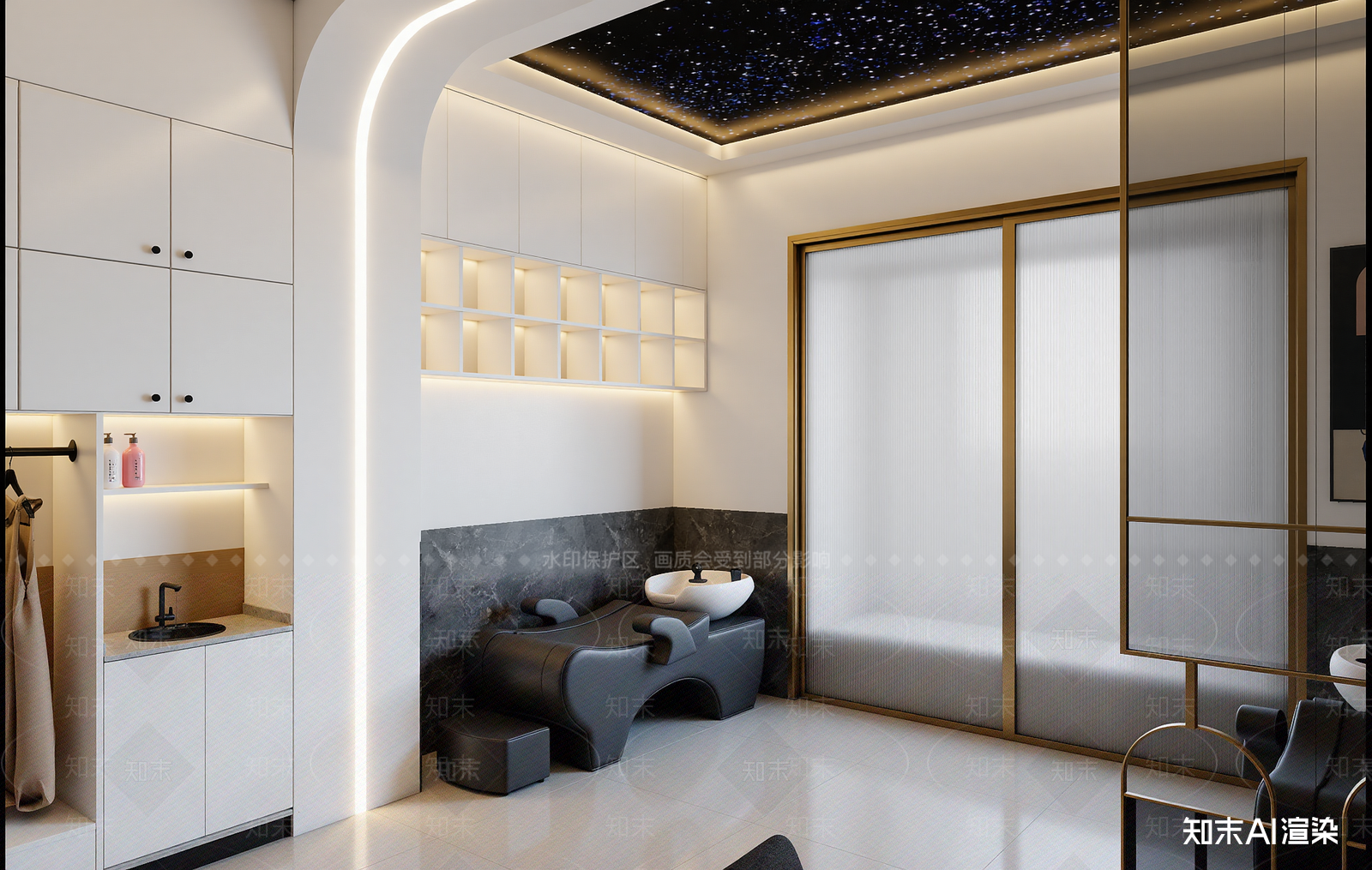 美容院3D模型下载【ID:1213975615】