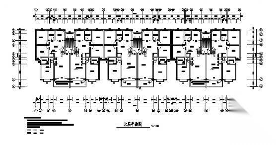 某八层住宅楼建筑方案图cad施工图下载【ID:149847108】