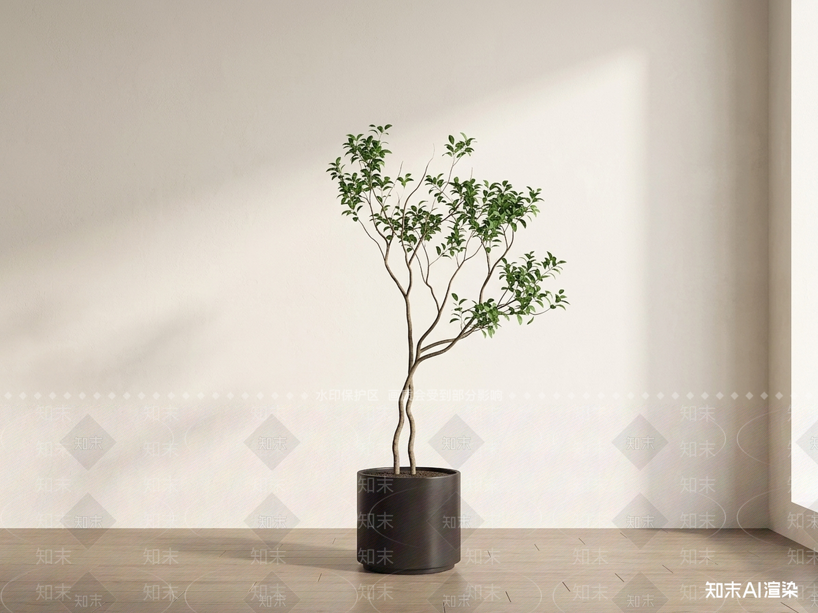 造型绿植盆栽3D模型下载【ID:1227442208】
