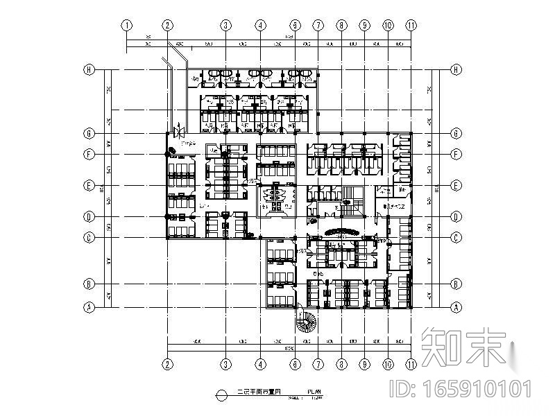 某大型浴场装修图(含效果)cad施工图下载【ID:165910101】