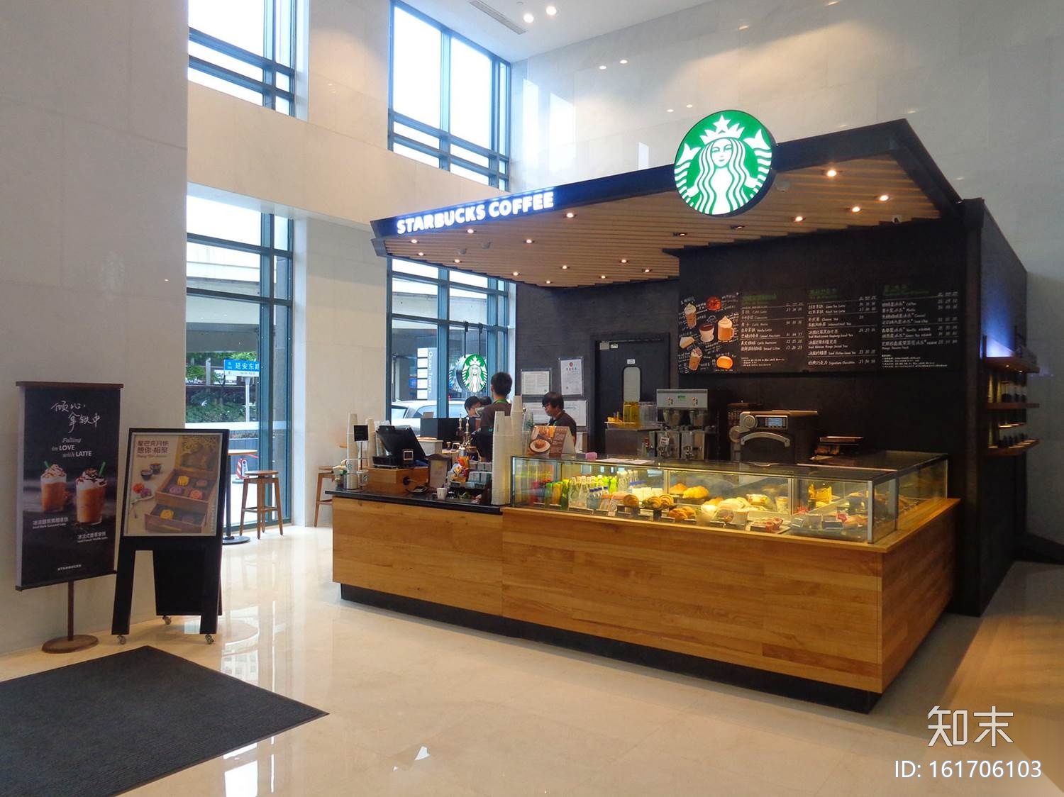 [杭州]星巴克-滨江阿里巴巴店装修施工图(CAD+PDF）cad施工图下载【ID:161706103】