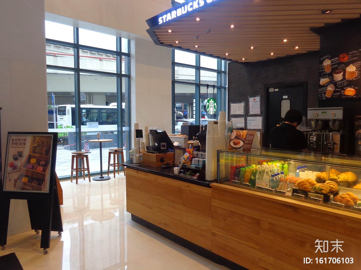 [杭州]星巴克-滨江阿里巴巴店装修施工图(CAD+PDF）cad施工图下载【ID:161706103】
