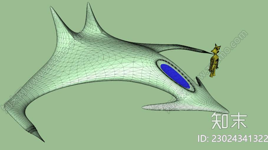宇宙飞船与外星人SU模型下载【ID:1162056351】