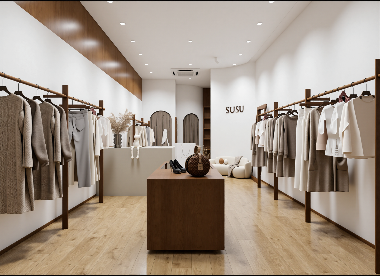 中古服装展厅3D模型下载【ID:1215096888】