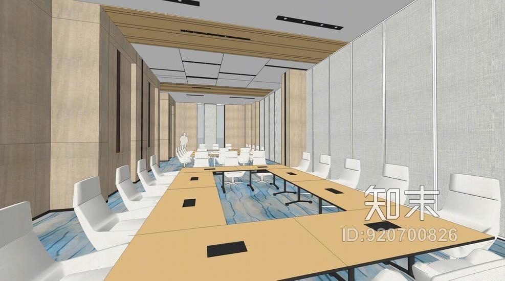 报告厅室内设计SU模型下载【ID:920700826】