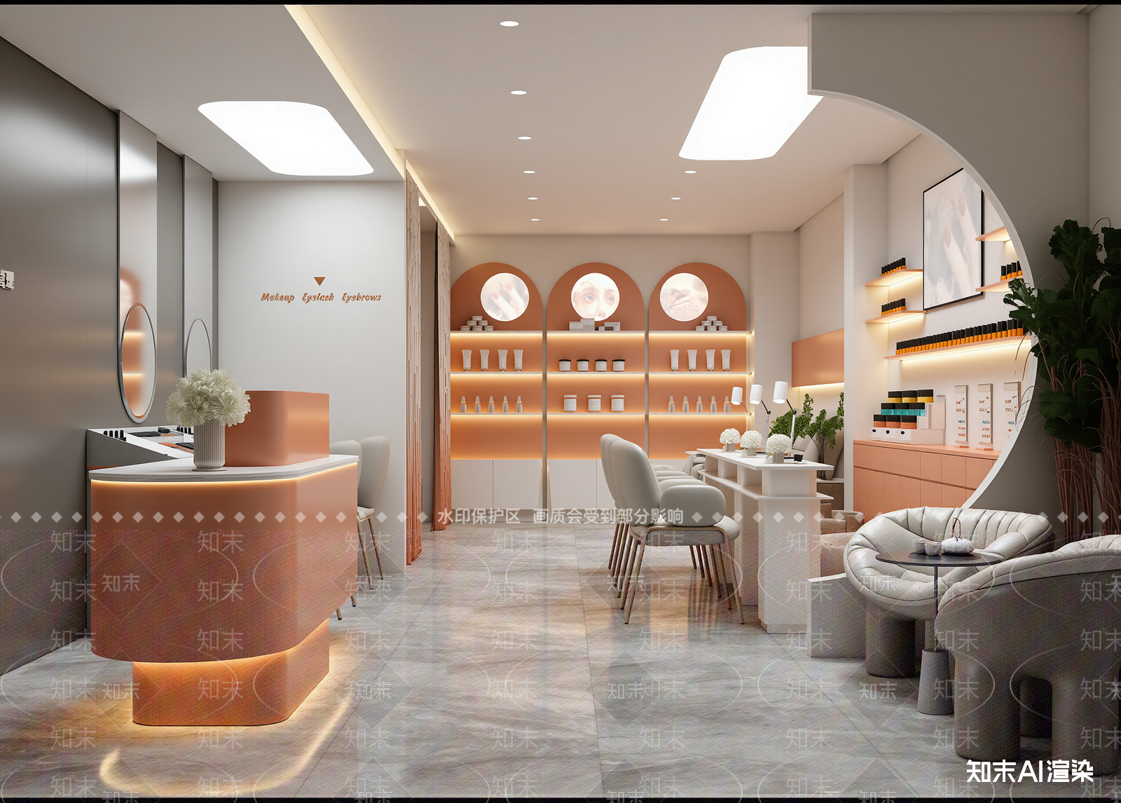 现代美容院3D模型下载【ID:1214234224】