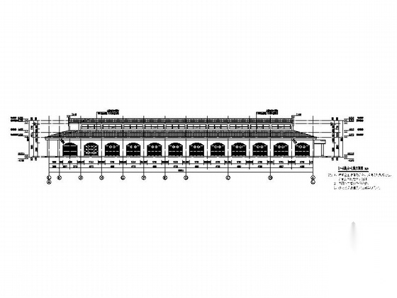 欧式风格两层赛马场建筑施工图施工图下载【ID:165625126】