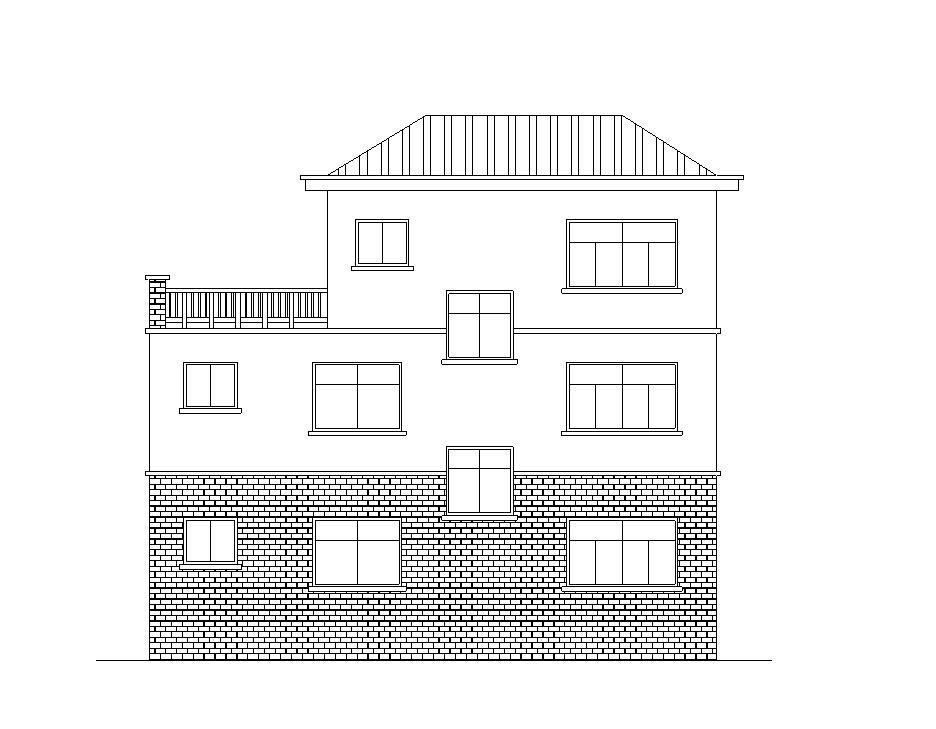 [广东]小型别墅建筑别墅施工图设计施工图下载【ID:149888180】