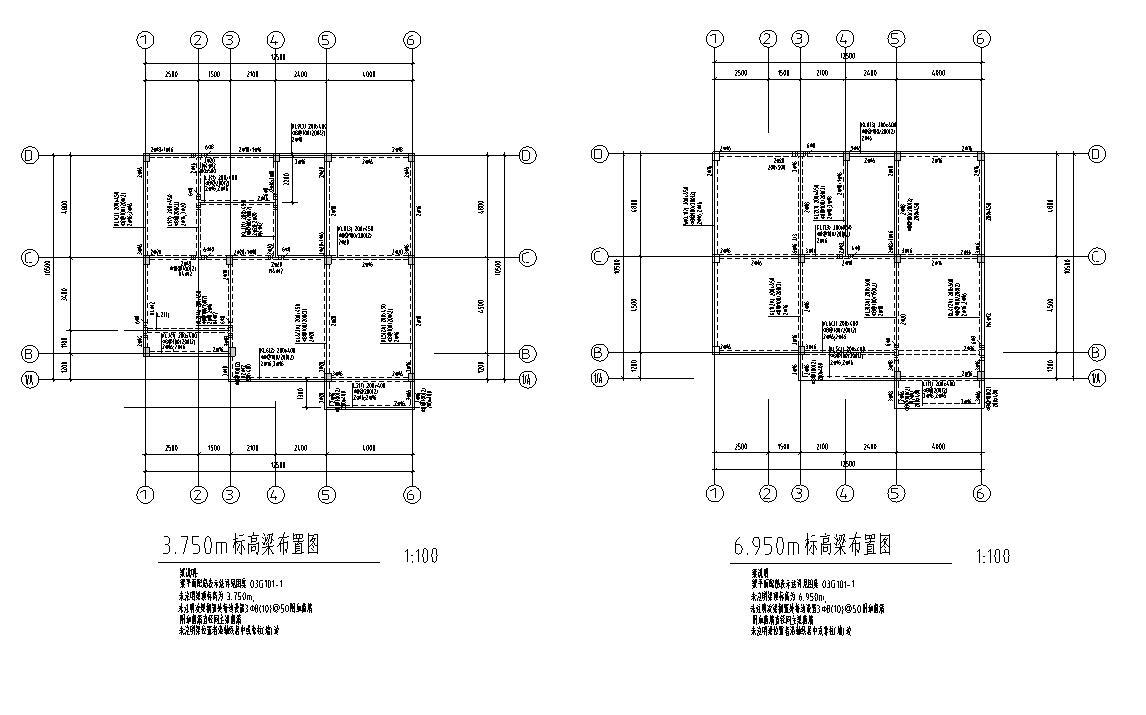 [广东]小型别墅建筑别墅施工图设计施工图下载【ID:149888180】