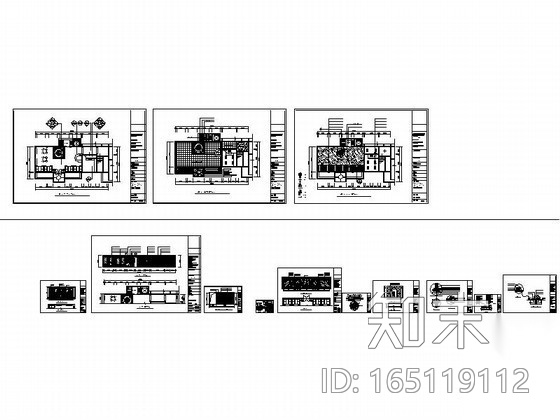 [山东]某咖啡店室内装修图施工图下载【ID:165119112】