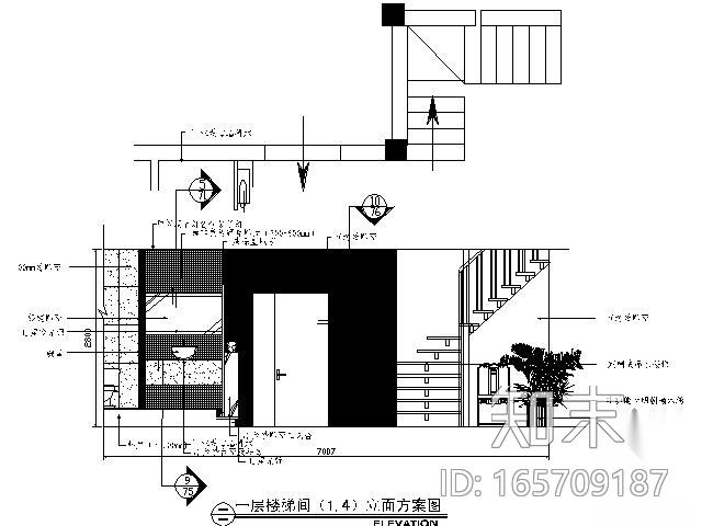 [江苏]现代简约中式家装施工图（含实景）cad施工图下载【ID:165709187】