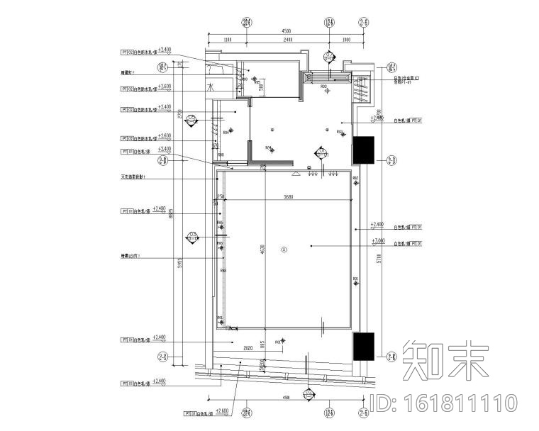 [广东]香港加设计-清远市希尔顿欢朋酒店装修图纸+软装...cad施工图下载【ID:161811110】