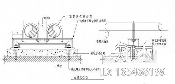 风管、水管安装节点详图施工图下载【ID:165468139】