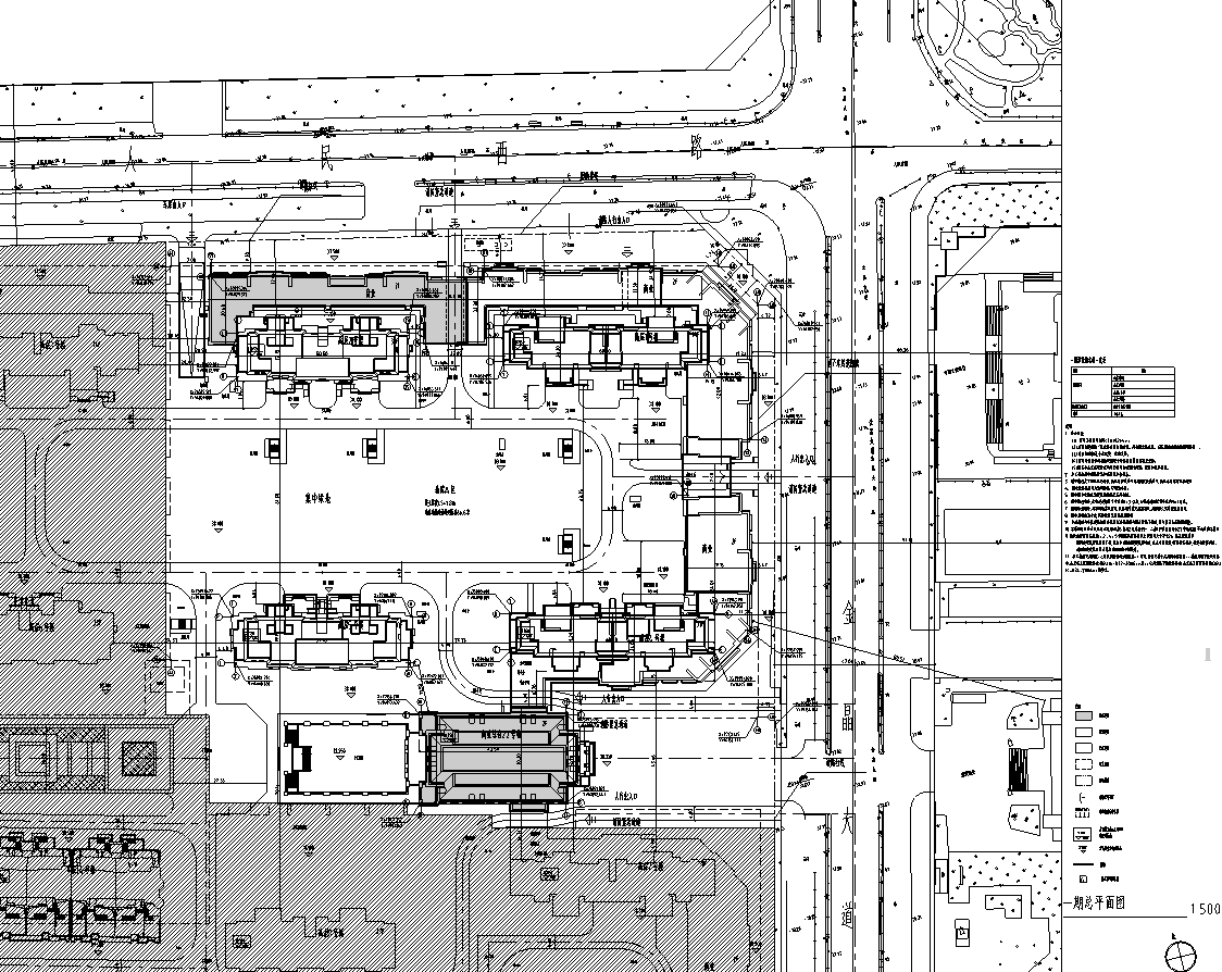 [山东]华润淄博中央公园建筑施工图cad施工图下载【ID:150004133】