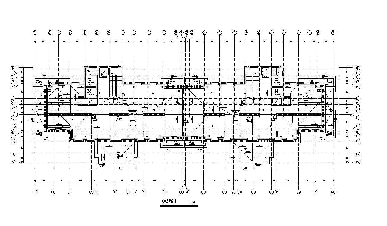 [山东]华润淄博中央公园建筑施工图cad施工图下载【ID:150004133】