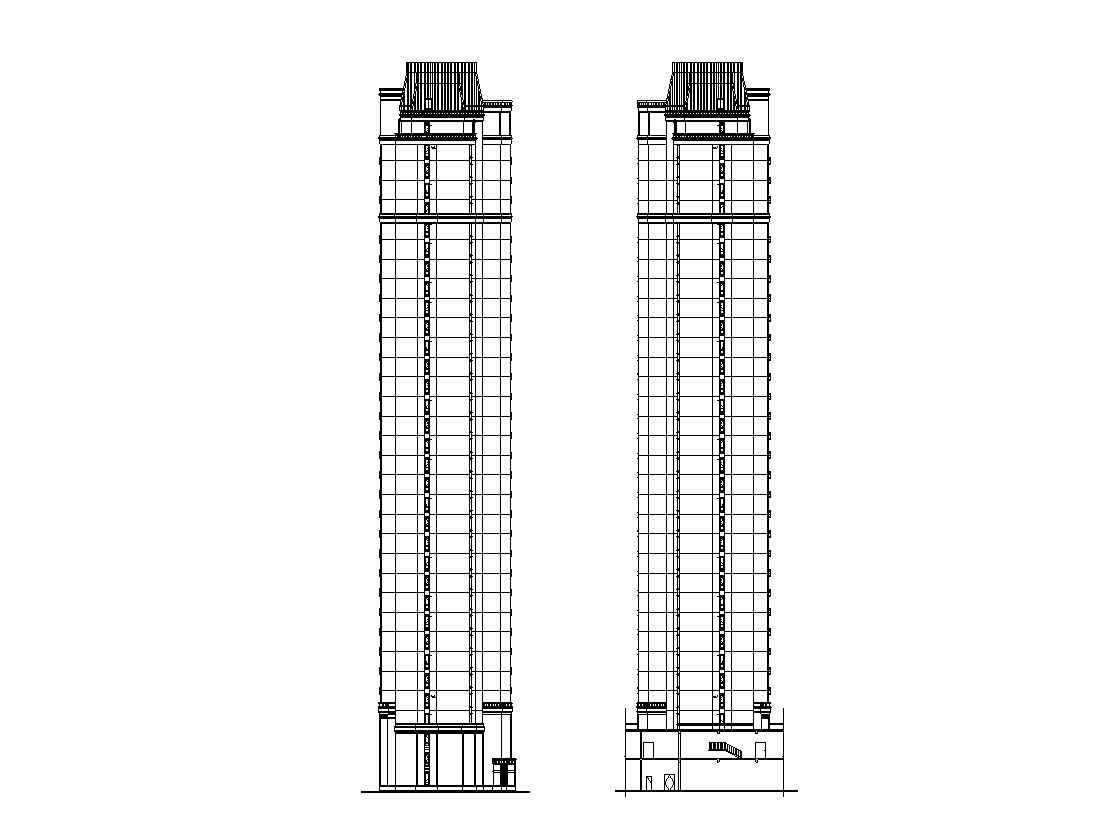 [山东]华润淄博中央公园建筑施工图cad施工图下载【ID:150004133】