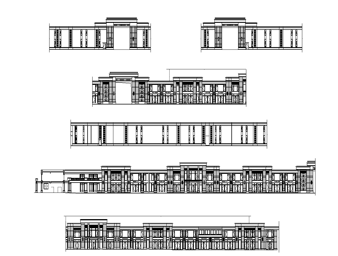 [山东]华润淄博中央公园建筑施工图cad施工图下载【ID:150004133】