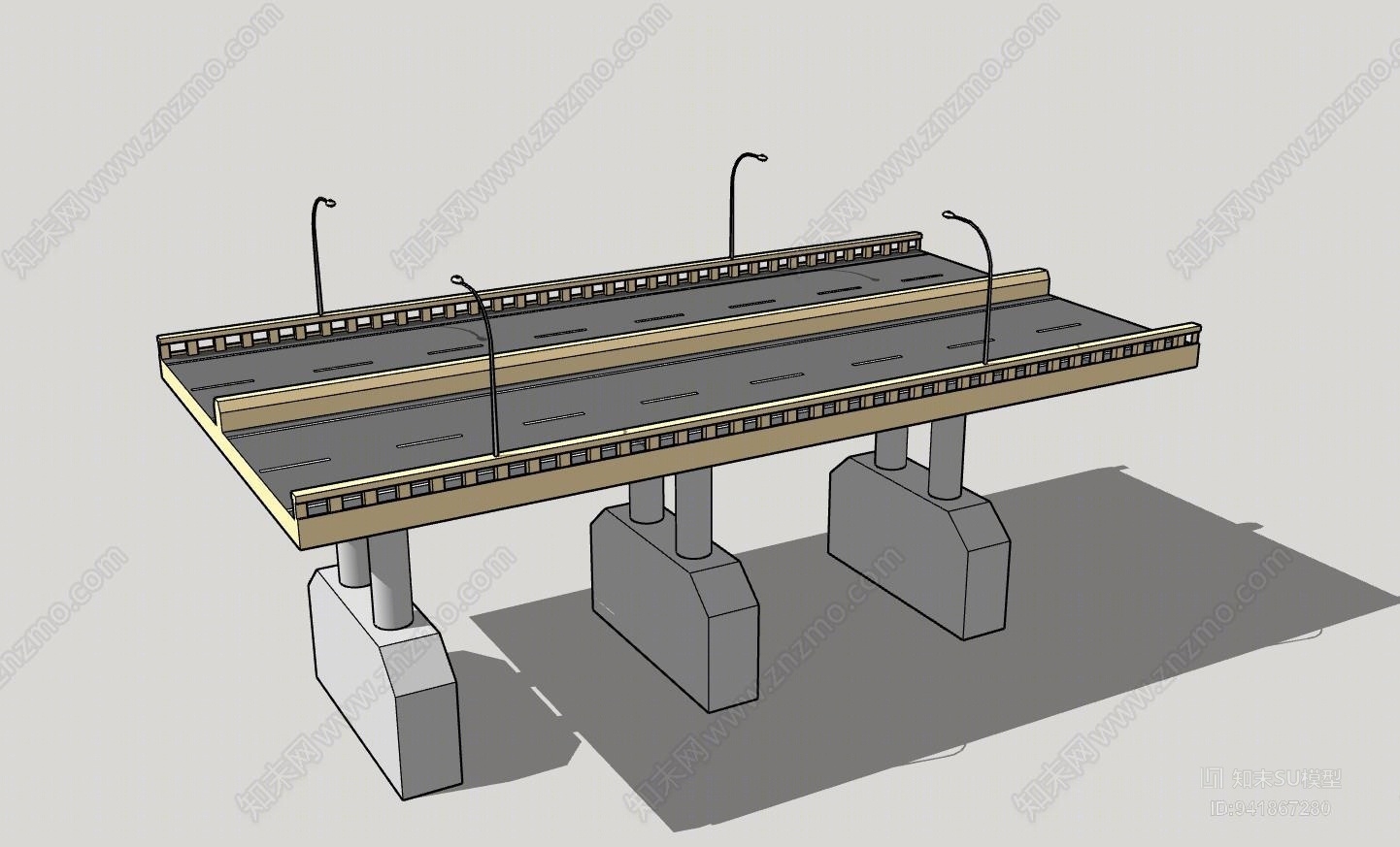 漫水桥SU模型下载【ID:941867280】