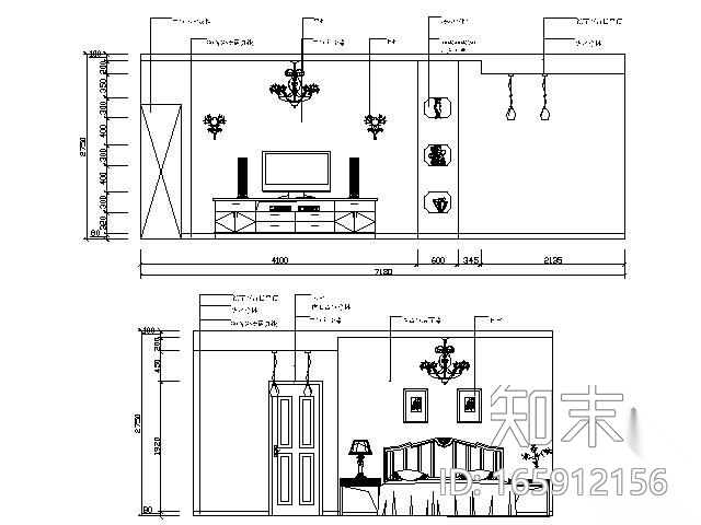 [毕业设计]200平方地中海风格家装设计cad施工图下载【ID:165912156】