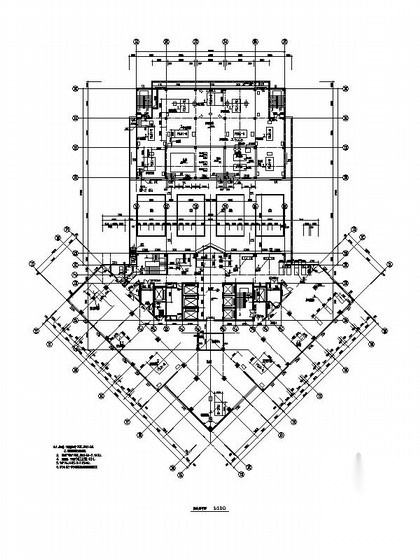 [郑州]高层国家中医医疗建筑施工图cad施工图下载【ID:165609130】