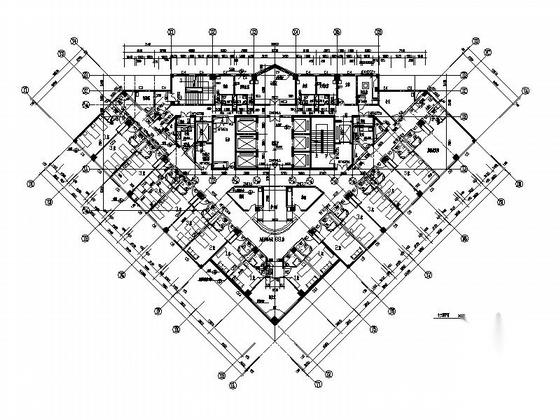 [郑州]高层国家中医医疗建筑施工图cad施工图下载【ID:165609130】