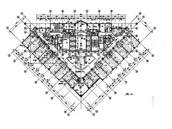 [郑州]高层国家中医医疗建筑施工图cad施工图下载【ID:165609130】