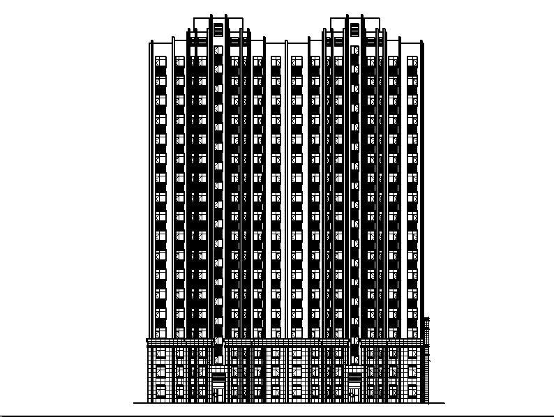 [宁夏]高层剪力墙结构住宅建筑施工图（含多栋住宅楼）施工图下载【ID:149778128】