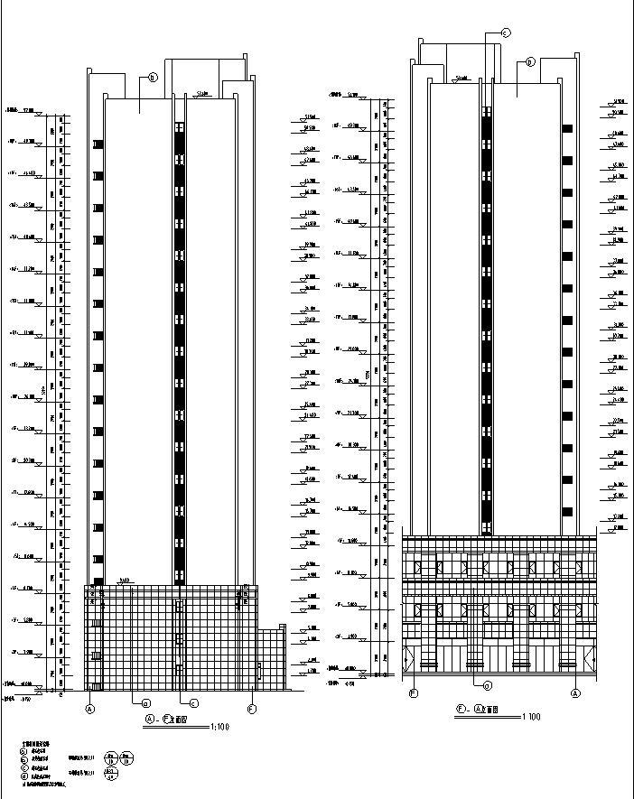 [宁夏]高层剪力墙结构住宅建筑施工图（含多栋住宅楼）施工图下载【ID:149778128】