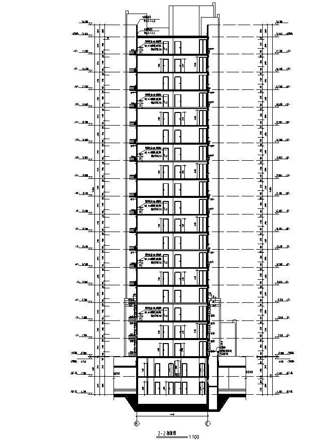 [宁夏]高层剪力墙结构住宅建筑施工图（含多栋住宅楼）施工图下载【ID:149778128】