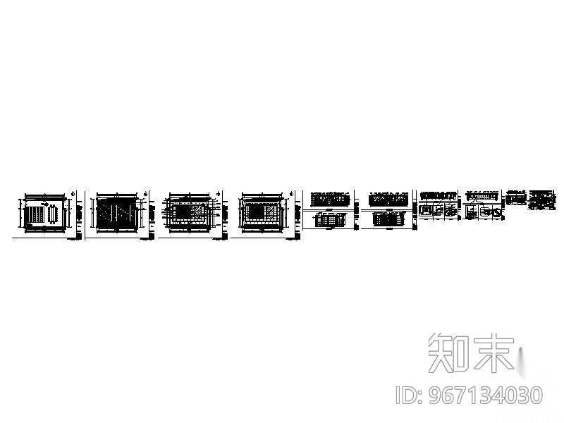 某会议室装修施工图cad施工图下载【ID:967134030】