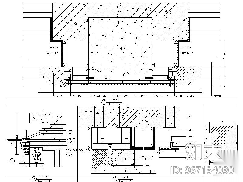 某会议室装修施工图cad施工图下载【ID:967134030】