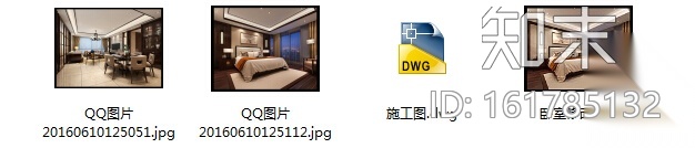 [浙江]新中式两居室设计施工图（含效果图）cad施工图下载【ID:161785132】