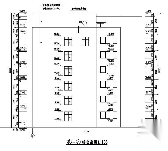 某中医院五层住院楼建筑方案图cad施工图下载【ID:166062176】