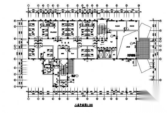 某中医院五层住院楼建筑方案图cad施工图下载【ID:166062176】