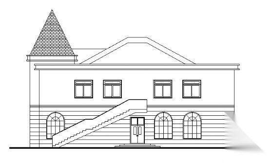 某医院二层实验楼建筑方案图cad施工图下载【ID:151593184】