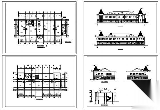 某医院二层实验楼建筑方案图cad施工图下载【ID:151593184】