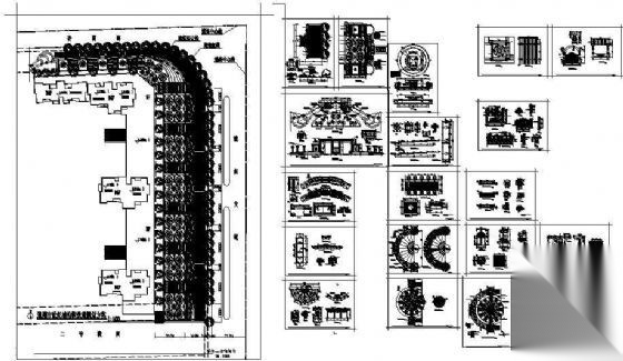 小区沿街景观设计施工图cad施工图下载【ID:161058191】
