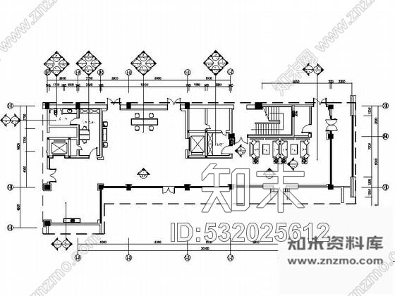 施工图广东五星级高档酒店现代电梯厅及前厅CAD装修施工图含效果施工图下载【ID:532025612】