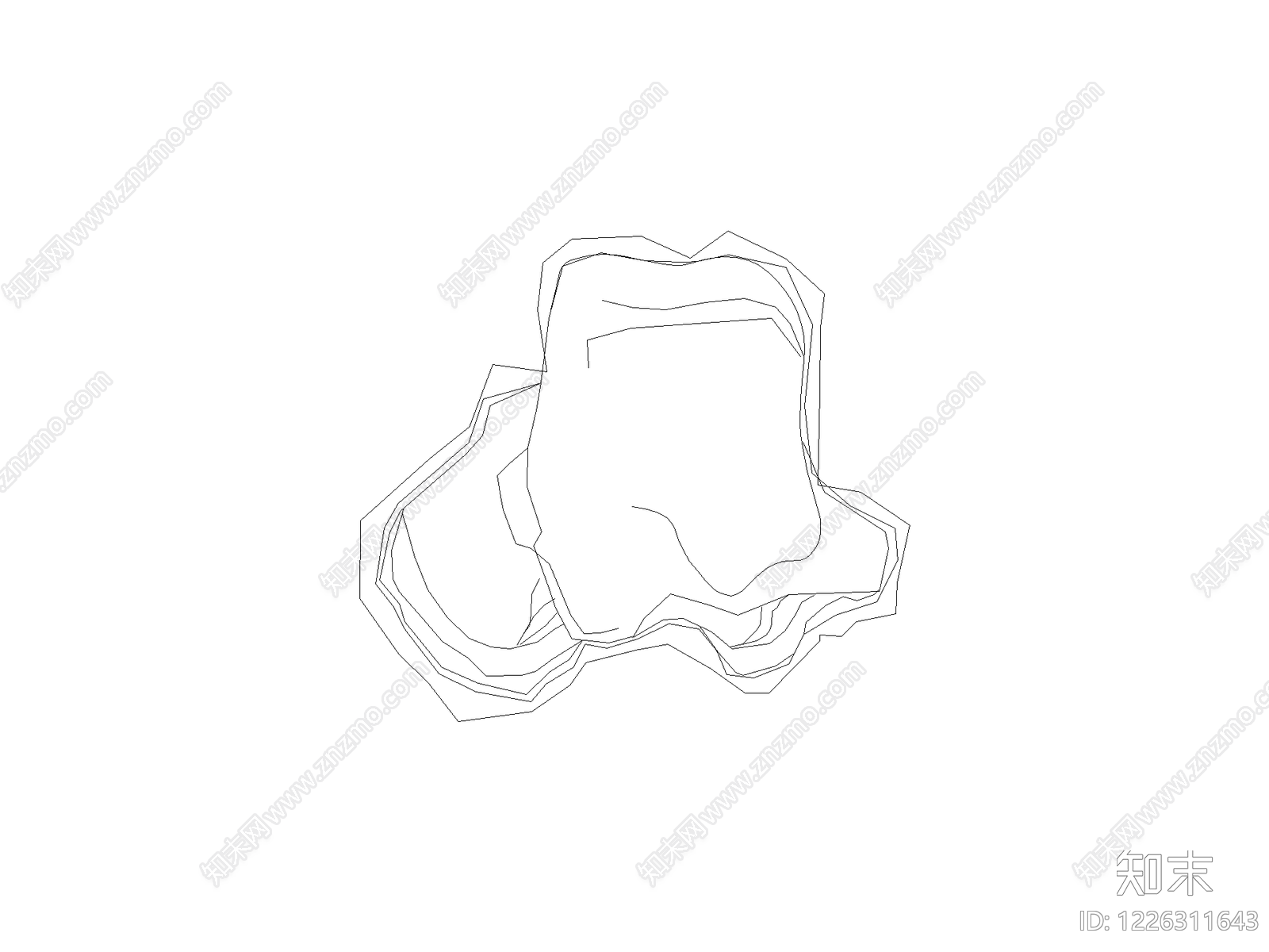 装饰线条cad施工图下载【ID:1226311643】